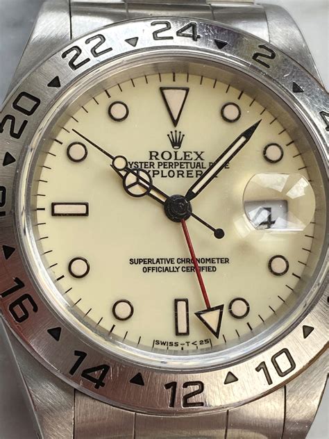 is there really a cream face rolex explorer 16570|The Controversial Cream Dial 16570 Explorer II .